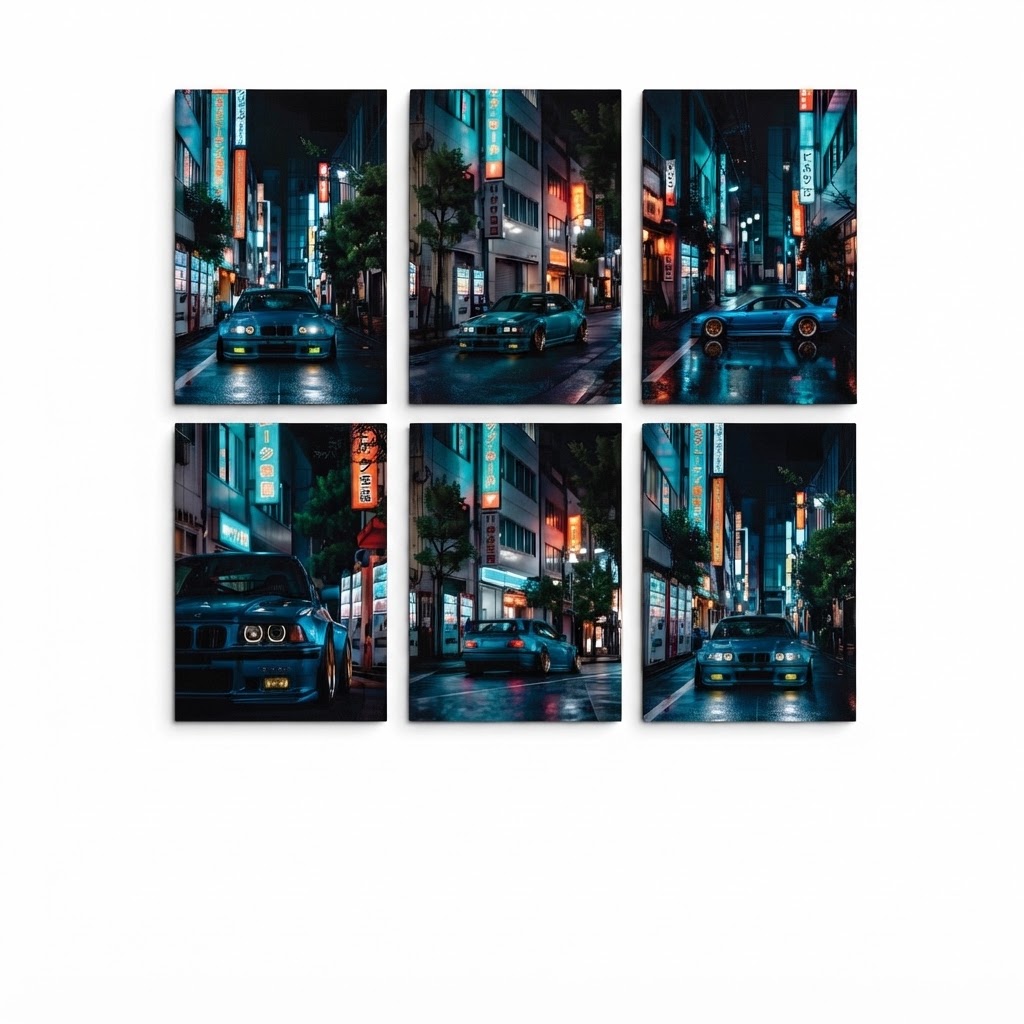 Set of 6 Premium Wall Art Photo Tiles โ Modern Home Decor Sets 8x11 - Image 2