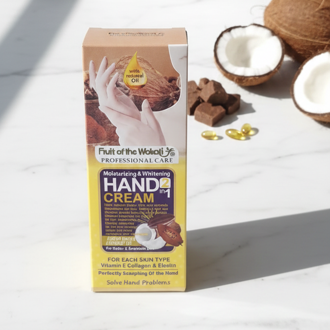 Tropical Essence: 2-in-1 Hydrating & Brightening Coconut Hand Cream - Image 4