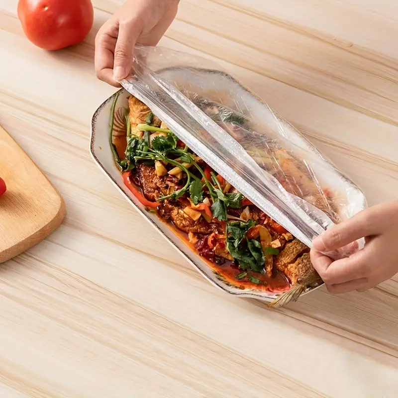 Disposable Plastic Wrap Covers Elastic Tight Food Grade Fresh Keeping Dust Proof Insect Proof Kitchen Accessories - Image 2