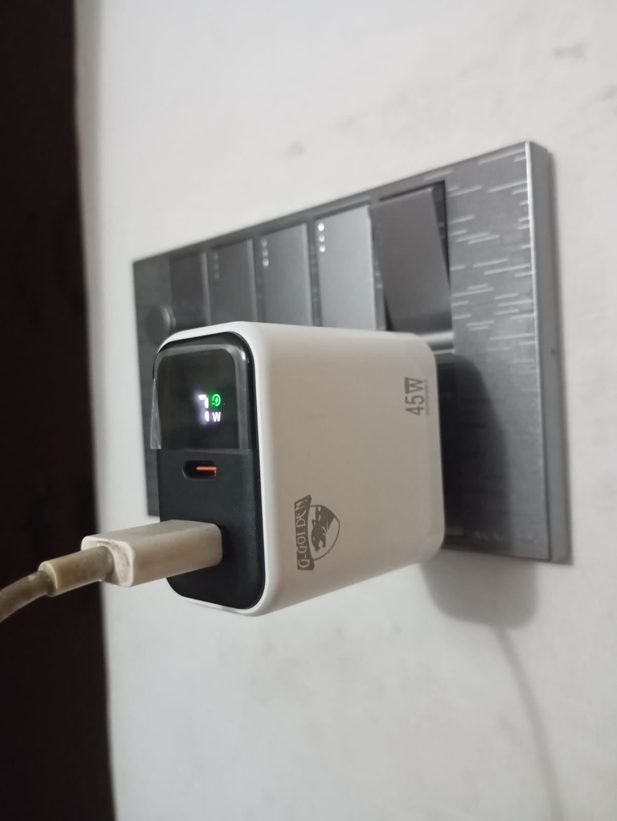 45W Multi Protocol Dual Port Travel Fast Charger Model GCH 20 With Integrated EU Europlug Type C Connector - Image 5