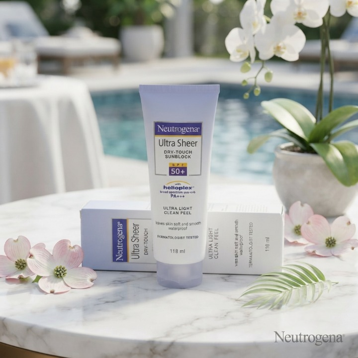 Neutrogena Ultra Sheer Sunblock Liquid 118ml Lightweight Broad Spectrum Protection - Image 3