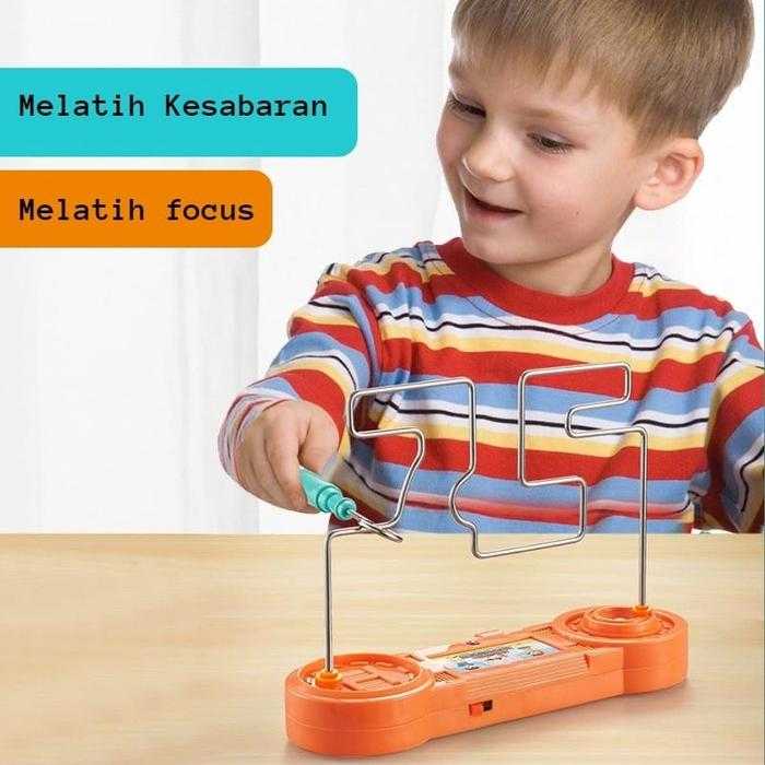 Kids Collison Electric Shock Toy, Education Electric Touch Maze Game Party, Funny Game Science Experiment Toys for Children Gift (Mix Color) - Image 6