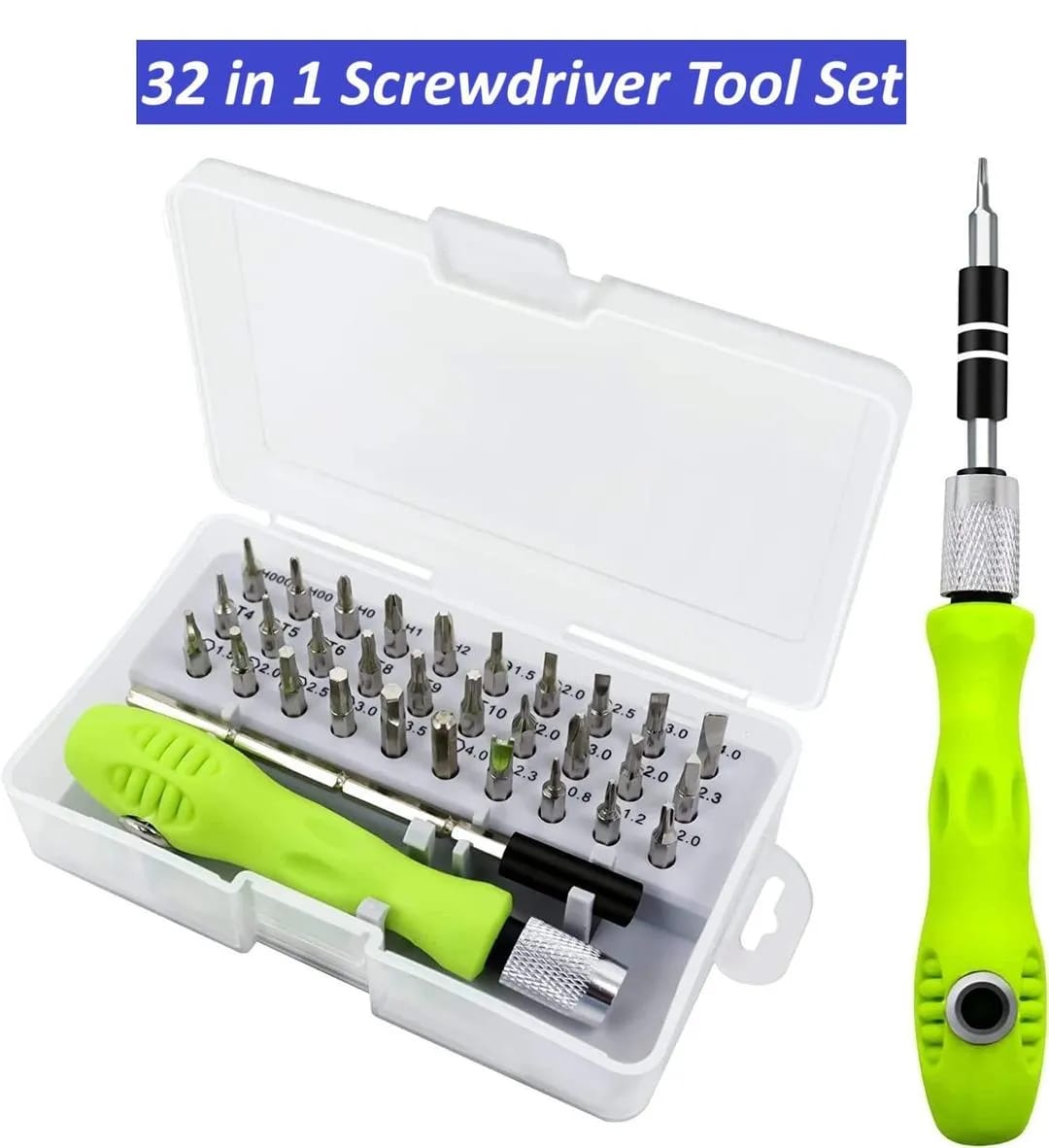 32 in 1 Precision Screwdriver Set with Handle โ Multi-Bit Repair Tool Kit