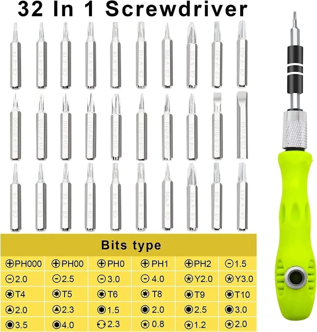 32 in 1 Precision Screwdriver Set with Handle โ Multi-Bit Repair Tool Kit - Image 4