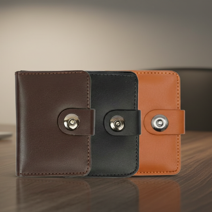 Menโs Premium Leather Wallet โ Pack of 3 | Slim, Stylish & Durable Wallets for Daily Use, Travel & Gifts - Image 3