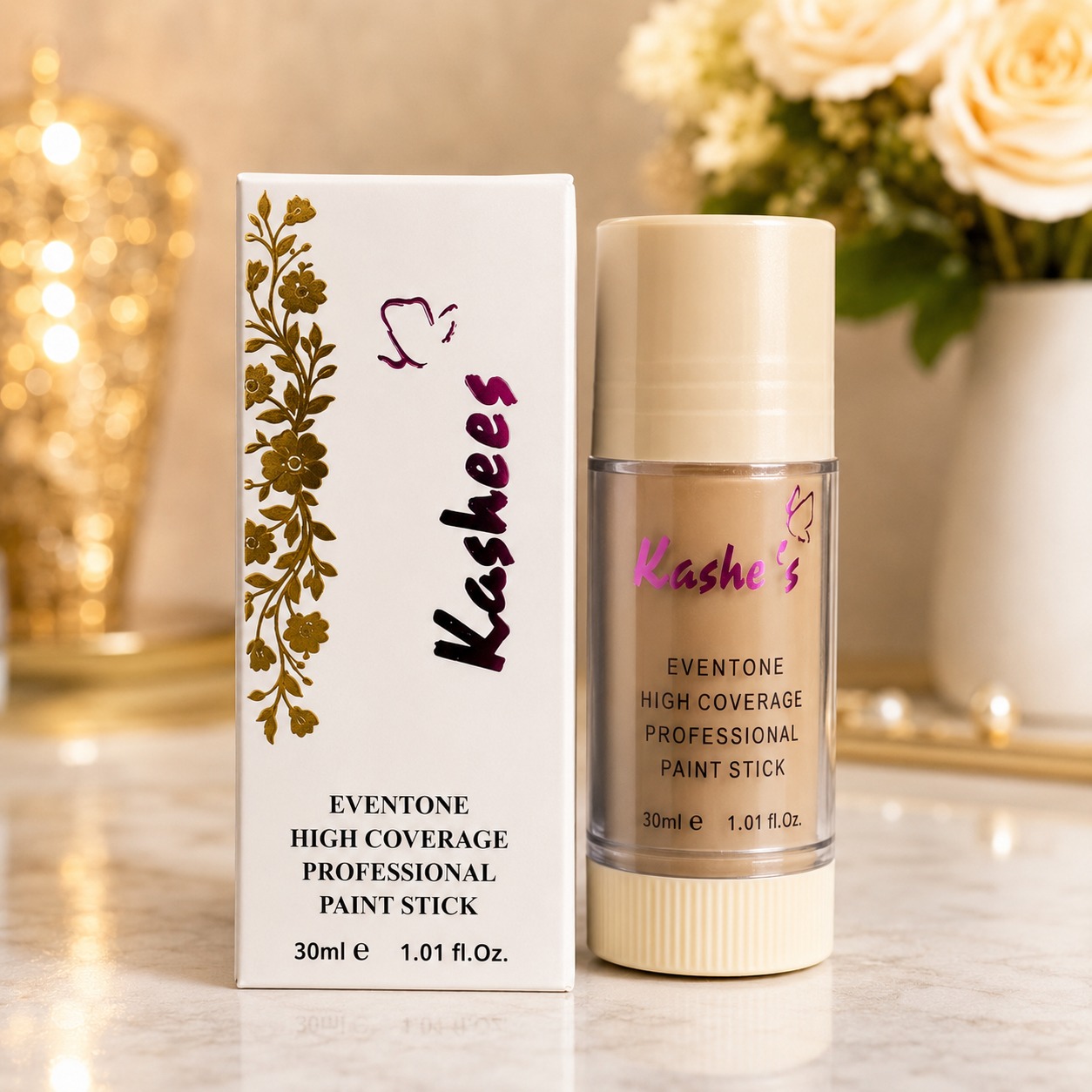 Kashee's 7 In 1 Foundation, Fixer, Face Powder, Loose Powder, Hair Mask, Face Mask And Paint Stick Deal, Pack Of 7 - Image 3