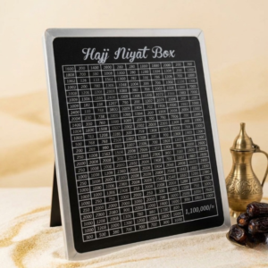 Hajj Niyat Box โ Premium Islamic Savings Tracker & Goal-Oriented Money Box - Non-Assembled