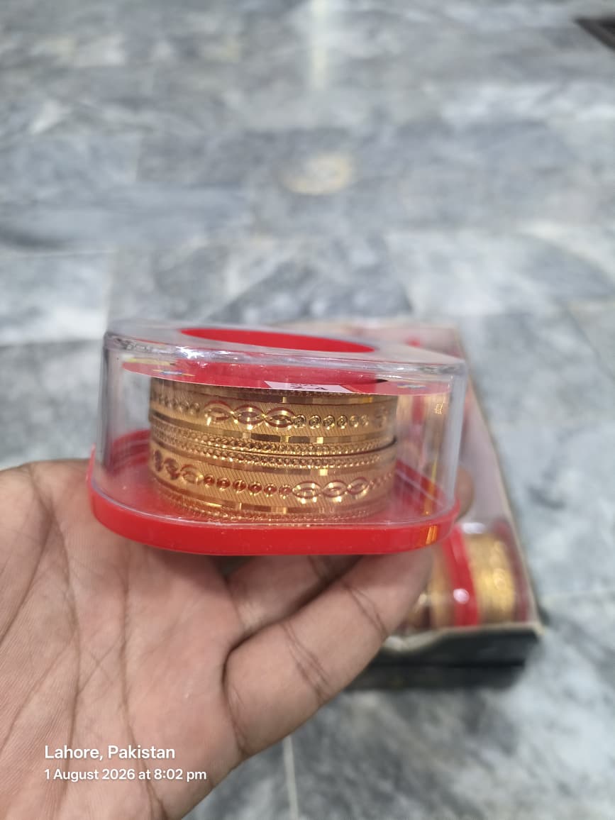 Royal Mughal Filigree Gold Plated Bangles for Women โ Set of 2 Bangles Only | Traditional Bridal & Party Wear Jewelry - Image 5