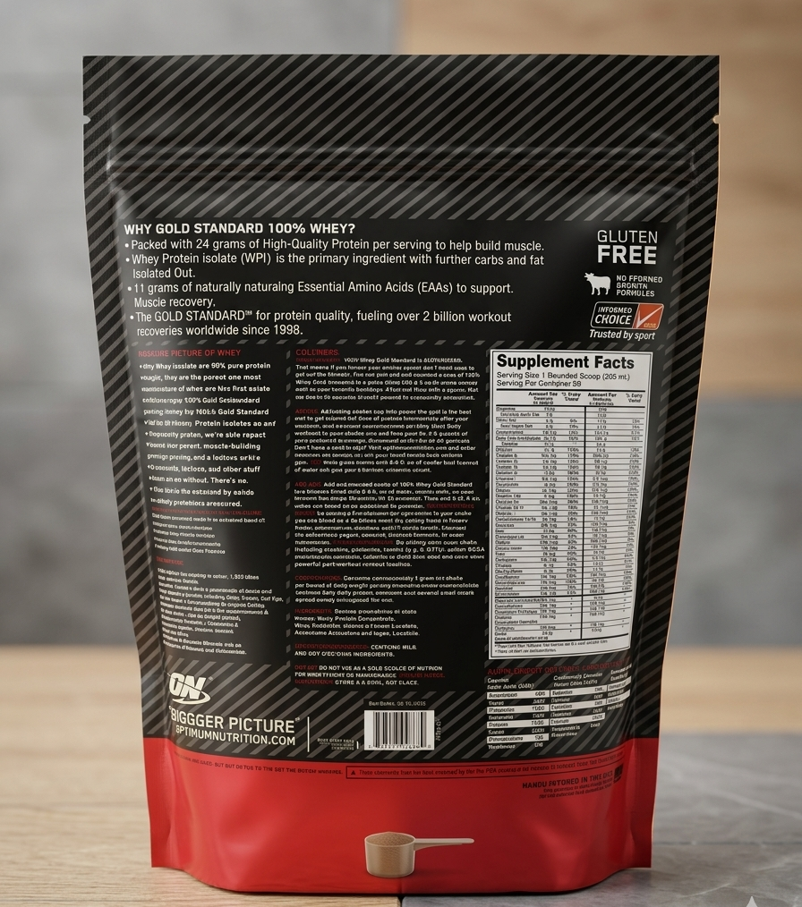 Optimum Nutrition Gold Standard 100% Whey Protein Powder 2LB โ Premium Whey Blend for Muscle Recovery & Lean Muscle Support - Image 2