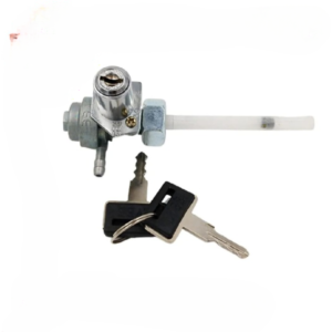 Crown Motorcycle Fuel Cock with Key Lock for Honda CD70 & CG125 โ Fuel Tap Valve with Reserve Function