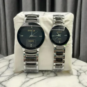 Couple Analog Watches Steel 36mm Set