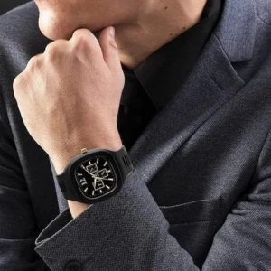 Men's Black Plastic Analogue Watch Lightweight Casual Wear