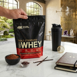 Optimum Nutrition ON Whey Powder Gold Standard Chocolate Flavor 1kg 2lbs Pouch For Muscle Gain
