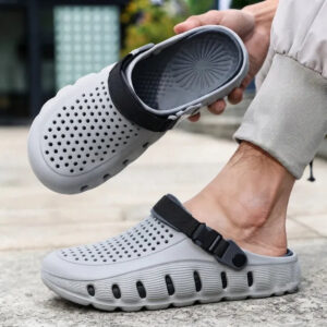 Men's Comfortable EVA Outdoor Clogs - Anti-Slip Beach And Garden Slippers - Footwear Accessory Designed For Outdoor Walking And Daily Routine