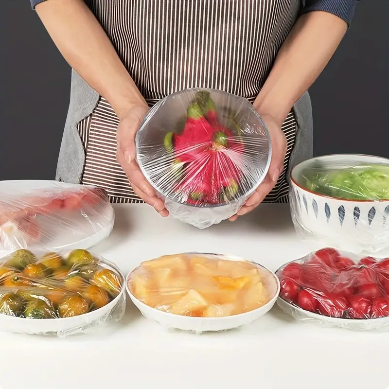 Disposable Plastic Wrap Covers Elastic Tight Food Grade Fresh Keeping Dust Proof Insect Proof Kitchen Accessories - Image 5
