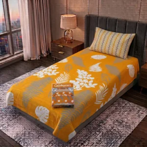 Exclusive 4 Pcs Cotton Salonica Printed Single Bedsheet