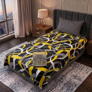 Exclusive 4 Pcs Cotton Salonica Printed Single Bedsheet