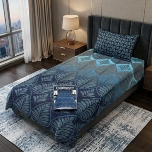 Exclusive 4 Pcs Cotton Salonica Printed Single Bedsheet