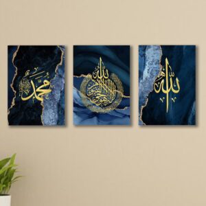 Set of 3 Premium Wall Art Photo Tiles โ Modern Home Decor Sets