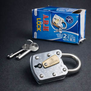 ARH 50mm Iron Padlock With 2 Keys 5 Lever Heavy Duty Security Lock - Tool Product Designed For Security And Daily Protection Routine