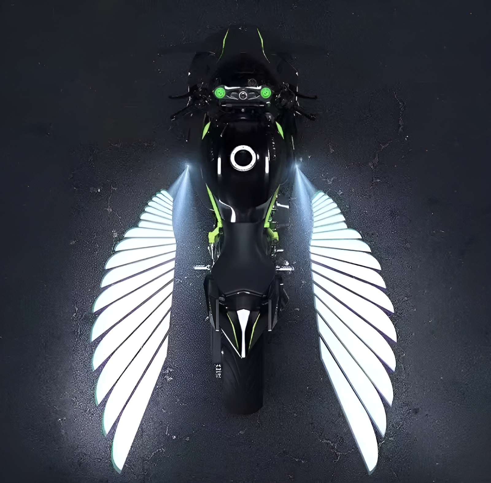 Angel Wings LED Bike Light for Motorcycles & Bikes