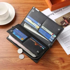 Stylish Long PU Leather Mobile Wallet
