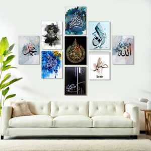 Set of 9 Premium Wall Art Photo Tiles – Modern Home Decor Sets