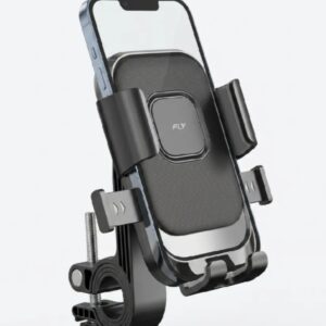 FLY Universal Mechanical Bike & Motorcycle Phone Mount โ 360ยฐ Adjustable Handlebar Bracket for Bicycles, Scooters & E-Bikes