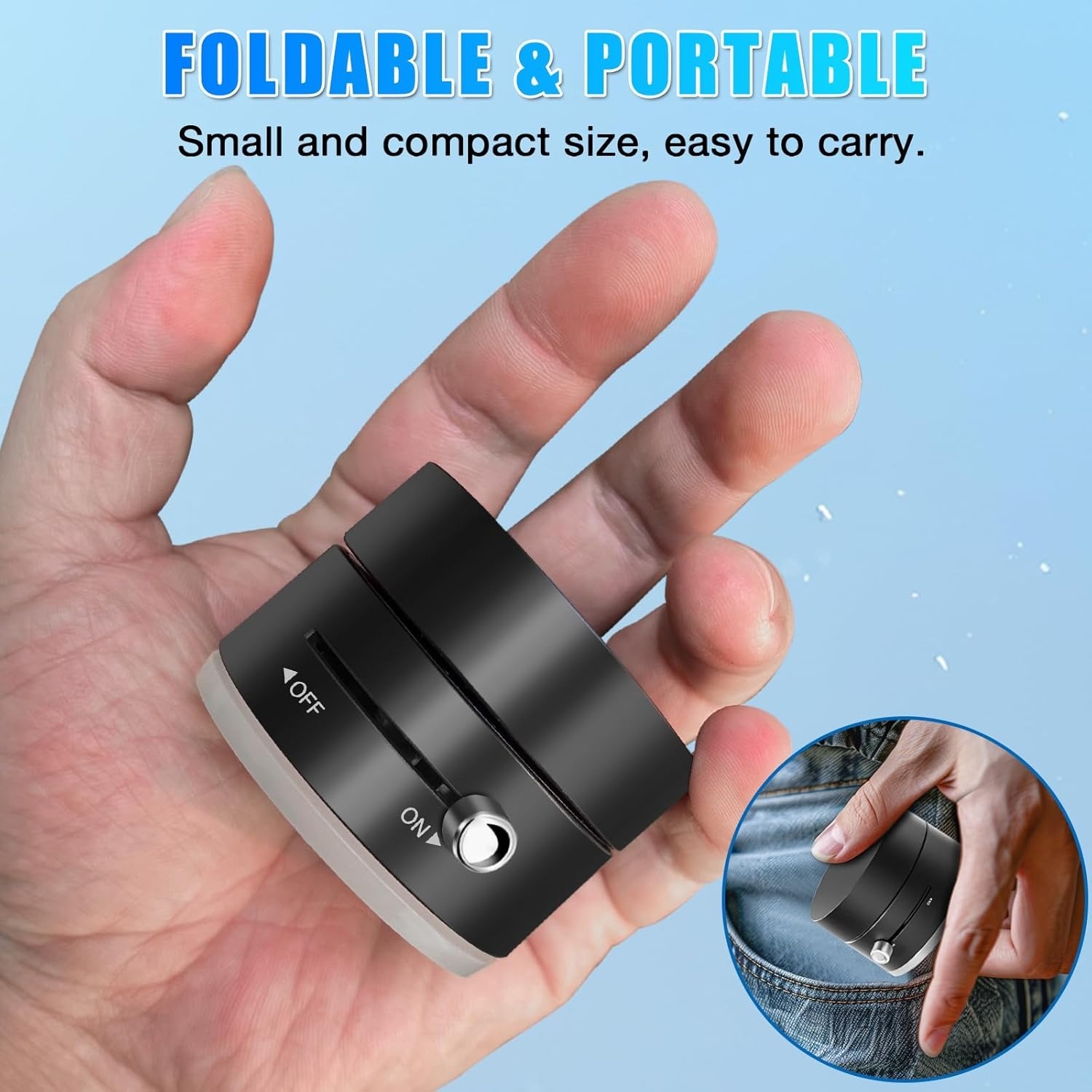 Vacuum Magnetic Suction Cup Folding Swivel Stand โ Double-Sided Universal Mobile Phone Holder - Image 3
