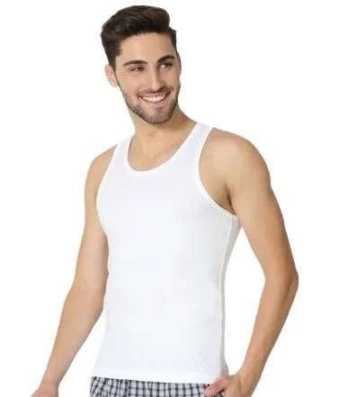 Pack of 3 White Men's Vest (Banyan) β Soft Cotton Sleeveless Undershirt for Daily Wear - Image 4