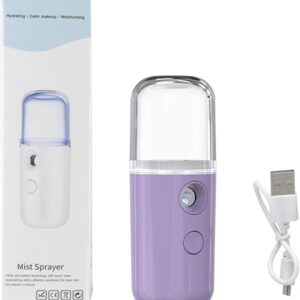 Portable Nano Facial Mist Sprayer โ Hydrating Ionic Facial Steamer for Instant Skin Moisture, Glow & Refreshing Mist | USB Rechargeable