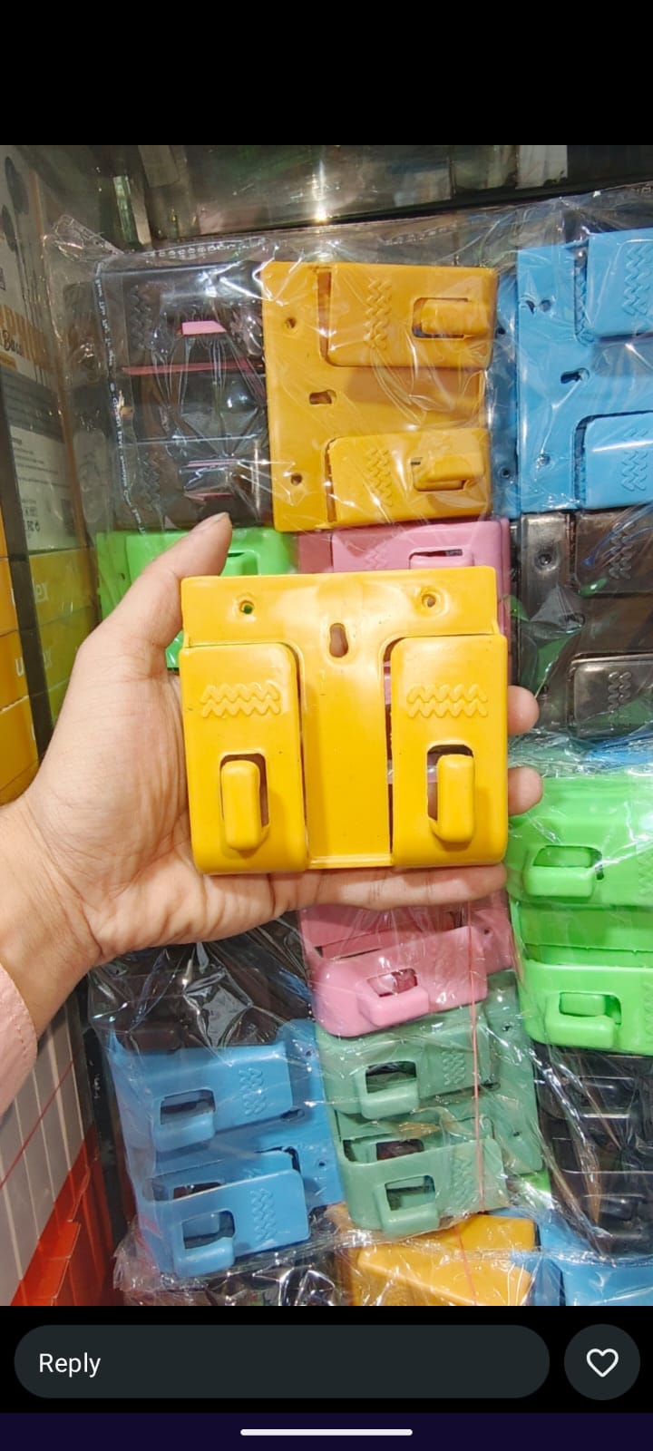 Wall Mounted Universal Mobile Phone Holders – Space-Saving Charging Stand & Remote Organizer (Random Colors) - Image 5