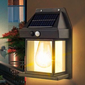 Solar Charge Motion Sensor Solar Waterproof Wall Lamp (Model Bk-888)