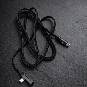 240W Ultra Fast USB-C to USB-C Charging Cable with Built-in Foldable Phone Stand – Premium Braided Data Cord