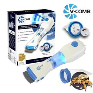 Anti Lice Metal Comb with 4 Filters | Stainless Steel Fine Tooth Head Lice & Nit Removal Comb