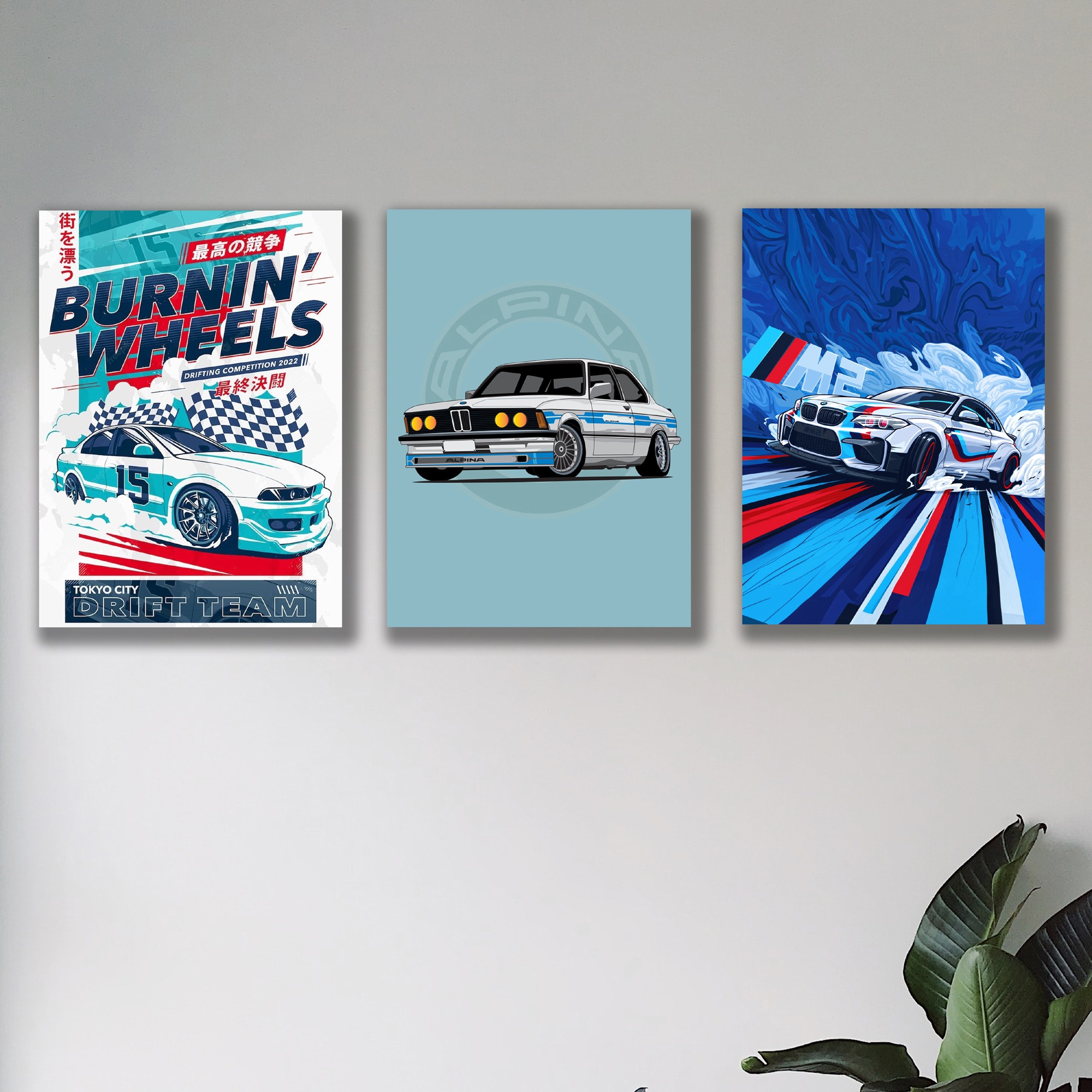 Set of 3 Premium Wall Art Photo Tiles โ Modern Home Decor Sets - Image 2
