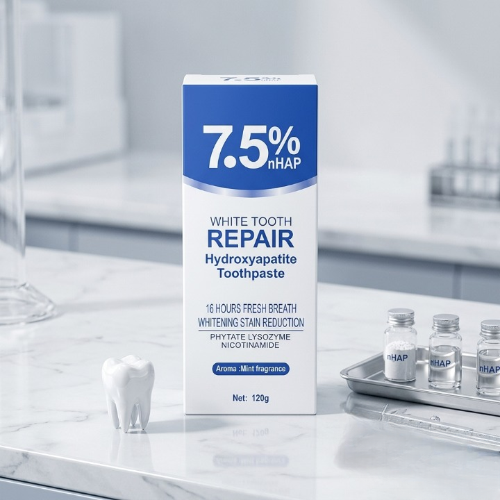 7.5% nHAP White Tooth Repair Hydroxyapatite Toothpaste – Advanced Enamel Whitening & Stain Reduction (120g) - Image 3