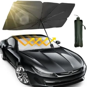 Car Windshield Umbrella Black Durable Weather Resistant