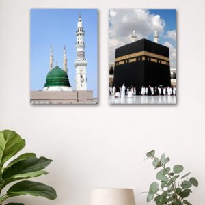 Set of 2 Premium Wall Art Photo Tiles โ Modern Home Decor Sets 8x11