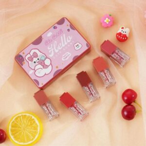 Color Castle Velvet Matte Long Lasting Lip Gloss Set โ Pack of 5 - Multi Color