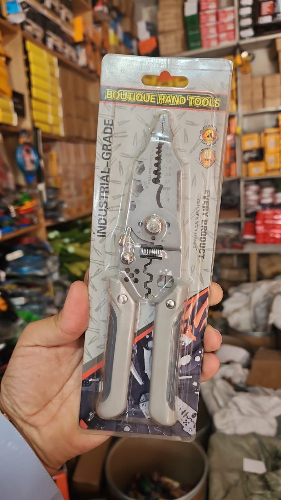 Multi-Function Wire Stripper and Cutter โ 10-in-1 Electrical Hand Tool with Cutting, Stripping, Crimping & Screwdriver Functions (Random Color) - Image 9