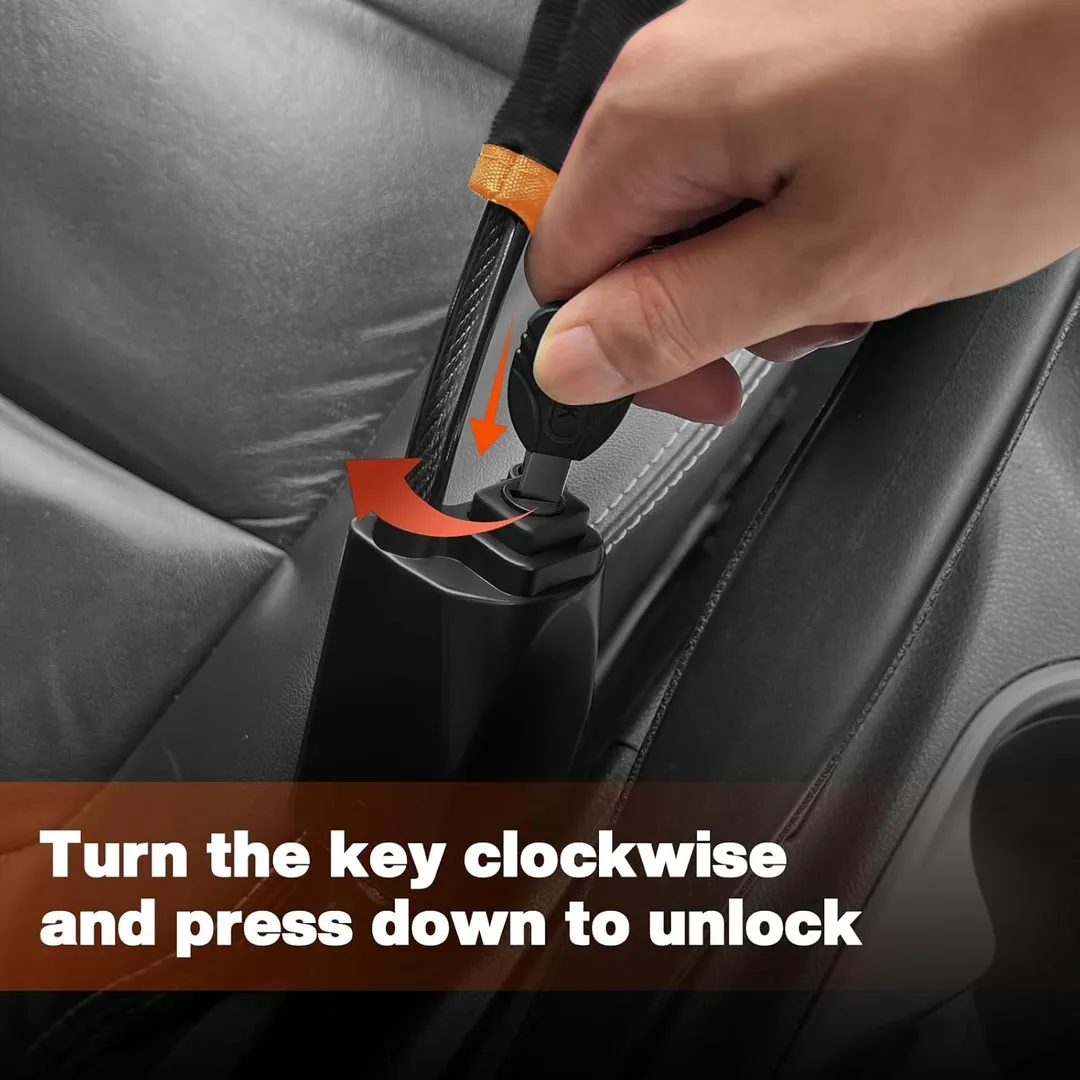 1 Pc Visibility Car Wheel Lock Universal Anti-Theft Steering Wheel Lock - Image 3