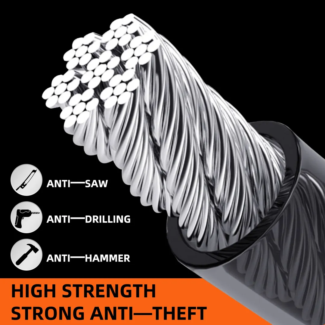 1 Pc Visibility Car Wheel Lock Universal Anti-Theft Steering Wheel Lock - Image 5