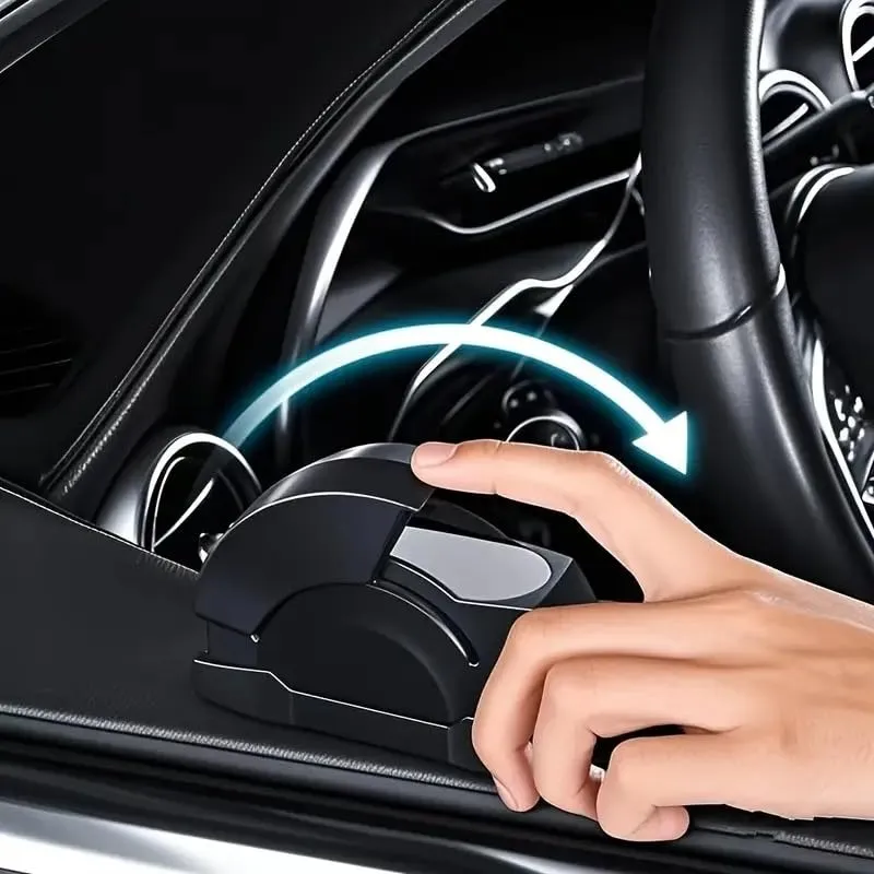 Durable Dashboard Ashtray - 1 Pc Black ABS Plastic - Image 3