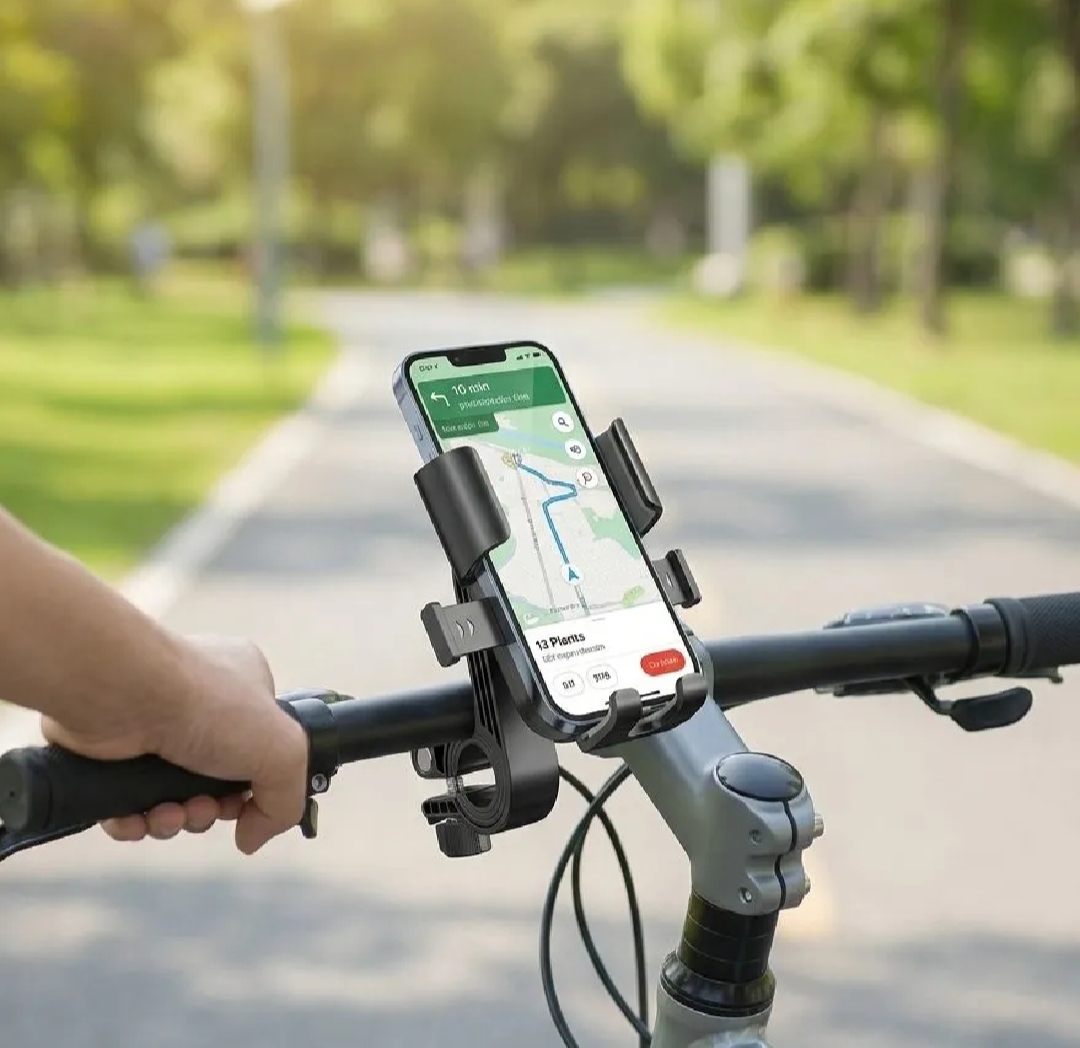 FLY Universal Mechanical Bike & Motorcycle Phone Mount โ 360ยฐ Adjustable Handlebar Bracket for Bicycles, Scooters & E-Bikes - Image 5