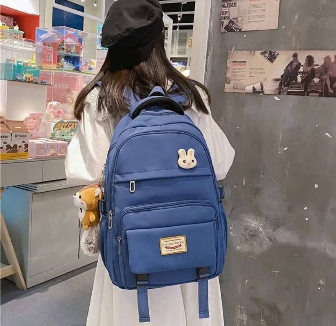 Korean Style School & College Backpack | 48cm x 28cm | Trendy & Spacious | Durable Daypack for Students - Image 3