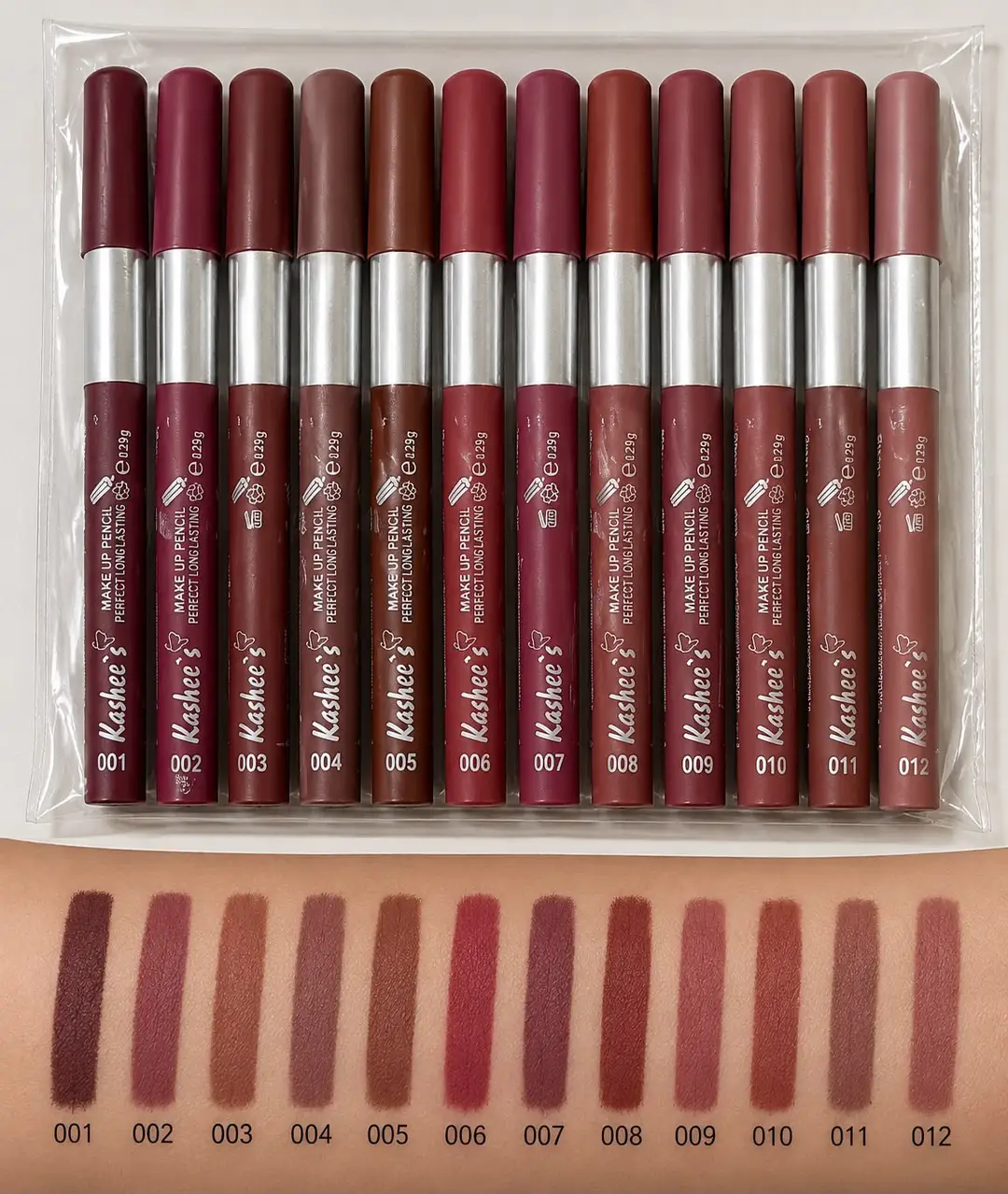 Kashee's All In 1 Foundation, Fixer, Face Powder, Loose Powder, 12 Pcs Lip Pencil Set, Hair Mask, Face Mask And Paint Stick Deal, Pack Of 8 - Image 6