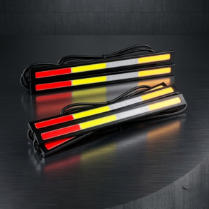 Universal Multi-Color COB LED DRL Strip Lights โ Ultra-Bright Daytime Running Lights for Cars & Motorcycles (1 Pair)