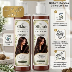Silkherb Herbal Hair Growth Shampoo - Hair Loss Solution (400ml)