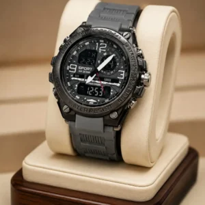 Only 1 leftMen's Sports Digital Analog Watch | Military Style Chronograph | Black Dial | Large Display | Water Resistant Wrist Watch